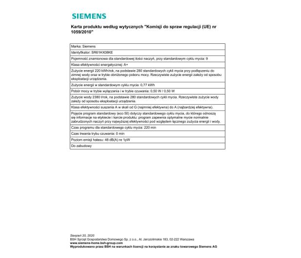 Siemens SR61HX08KE iQ100 - 1022906 - zdjęcie 5